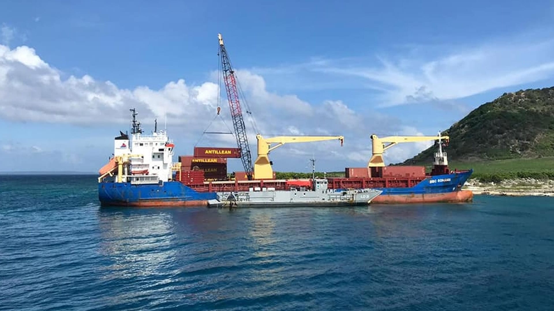Cargo Ship Refloated after Grounding off Dominican Coast
