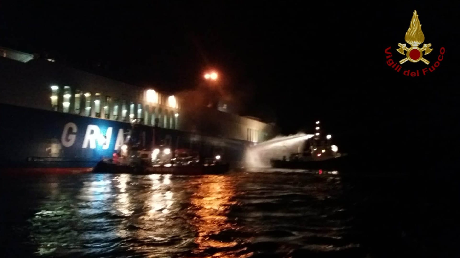 Grimaldi RoRo Ship Catches Fire off Italy