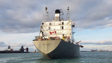 Crew Evacuated from Bulker after Engine Room Fire
